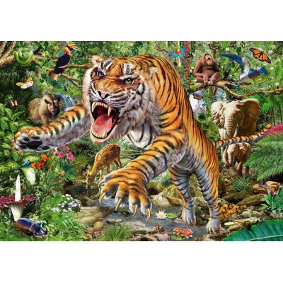 Puzzle Schmidt-Spiele-58226 Tiger attack