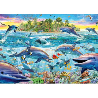 Puzzle Schmidt-Spiele-58227 Reef the dolphins