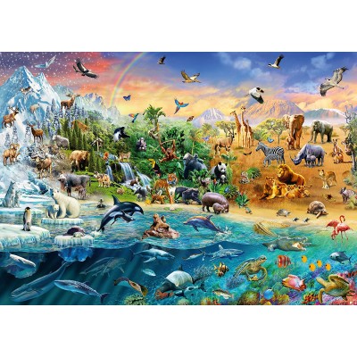 Puzzle Schmidt-Spiele-58324 The world of Animals
