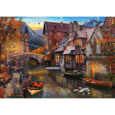Puzzle Schmidt-Spiele-58355 Home on the Canal