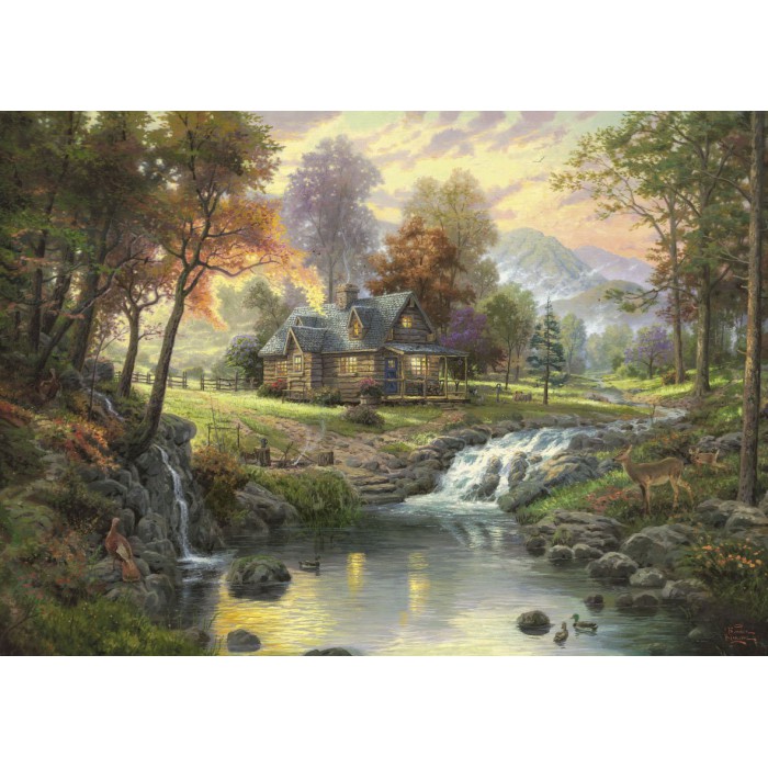  Schmidt-Spiele-58445 Jigsaw Puzzle - 1000 Pieces - Thomas Kinkade : Rosary