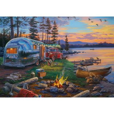 Puzzle Schmidt-Spiele-58533 Campfire Paradise