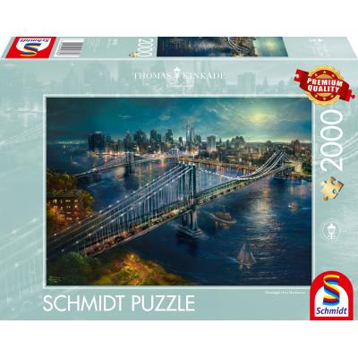 Puzzle Schmidt-Spiele-58782 Moonlight in Manhattan