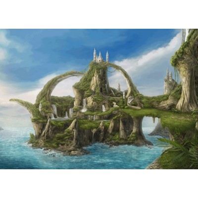 Puzzle Schmidt-Spiele-59610 Island of the Falls