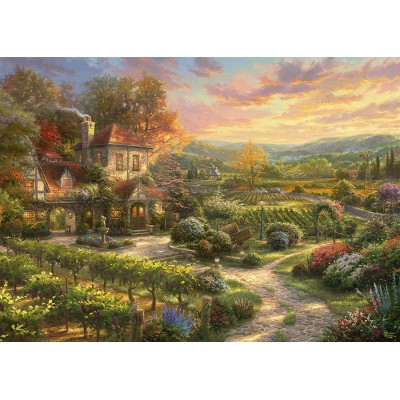 Puzzle Schmidt-Spiele-59629 Thomas Kinkade - At the Winery