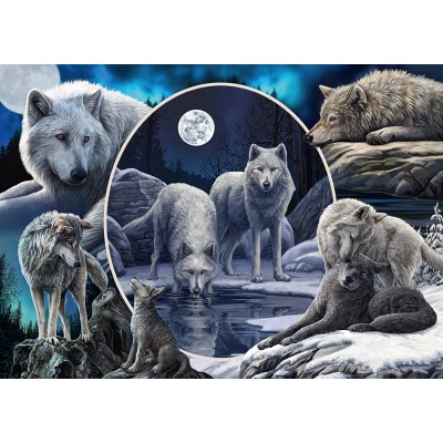 Puzzle Schmidt-Spiele-59666 Lisa Parker - Magnificent Wolves