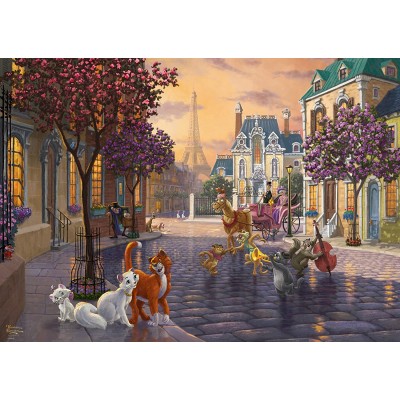 Puzzle Schmidt-Spiele-59690 Thomas Kinkade - Disney - The Aristocats