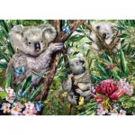 Puzzle  Schmidt-Spiele-59706 An adorable koala family