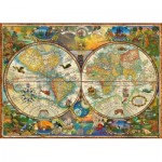 Puzzle  Schmidt-Spiele-59741 World map