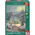 Puzzle  Schmidt-Spiele-59935 Thomas Kinkade - On Christmas Eve