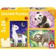 Panda, Llama, Sloth, 3x24 Pieces