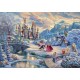 Thomas Kinkade Disney - Beauty and the Beast, Magical Winter Evening