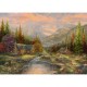 Wooden puzzle - Mountain Scenery with Stream