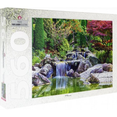 Puzzle Step-Puzzle-78103 Waterfall At Japanese Garden, Bonn, Germany