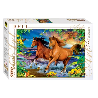 Puzzle Step-Puzzle-79097 Horses