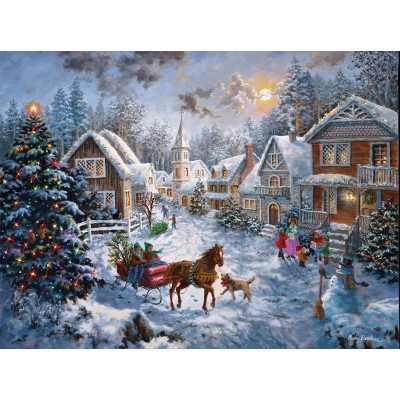 Puzzle Sunsout-19236 Nicky Boehme - Merry Christmas