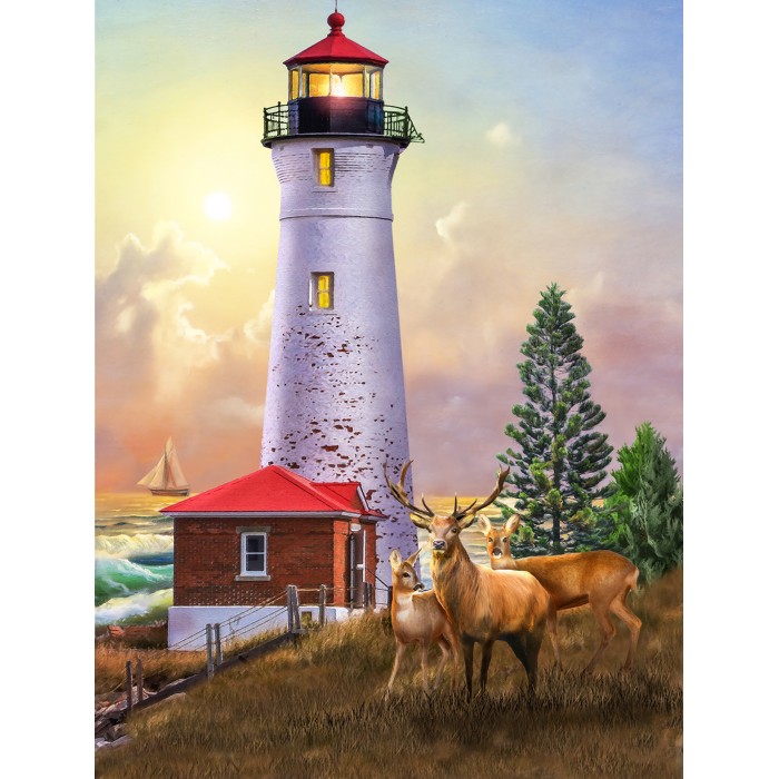 Puzzle  Sunsout-28596 XXL Pieces - Crisp Point Lighthouse