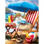 Puzzle  Sunsout-28865 XXL Pieces - Beach Cats