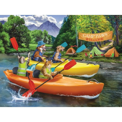 Puzzle Sunsout-28970 XXL Pieces - Welcome to Camp Paws