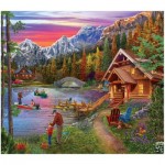 Puzzle  Sunsout-31991 XXL Pieces - Stone Bridge Lake