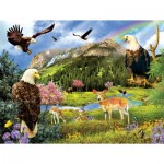 Puzzle  Sunsout-35019 Lori Schory - Eagle Valley