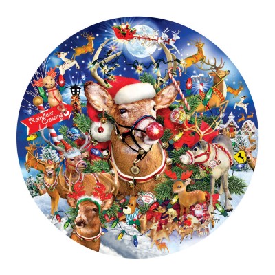 Puzzle Sunsout-35114 Reindeer Madness