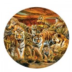 Puzzle  Sunsout-35124 XXL Pieces - Lori Schory - Tigers Galore