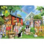 Puzzle  Sunsout-35263 XXL Pieces - Wash Day Quilts