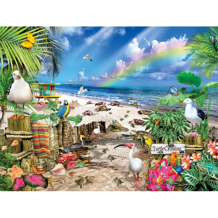 Puzzle Sunsout-35274 XXL Pieces - Turtle Crossing