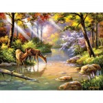 Puzzle  Sunsout-36599 XXL Pieces - Doe Re Me Creek