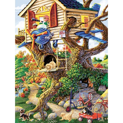 Puzzle Sunsout-38784 XXL Pieces - Boys Treehouse