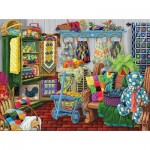 Puzzle  Sunsout-38857 Joseph Burgess - The Quilt Fair