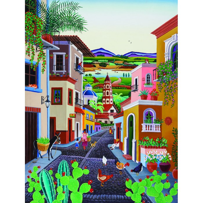 Puzzle  Sunsout-54016 XXL Pieces - Mi Pueblo