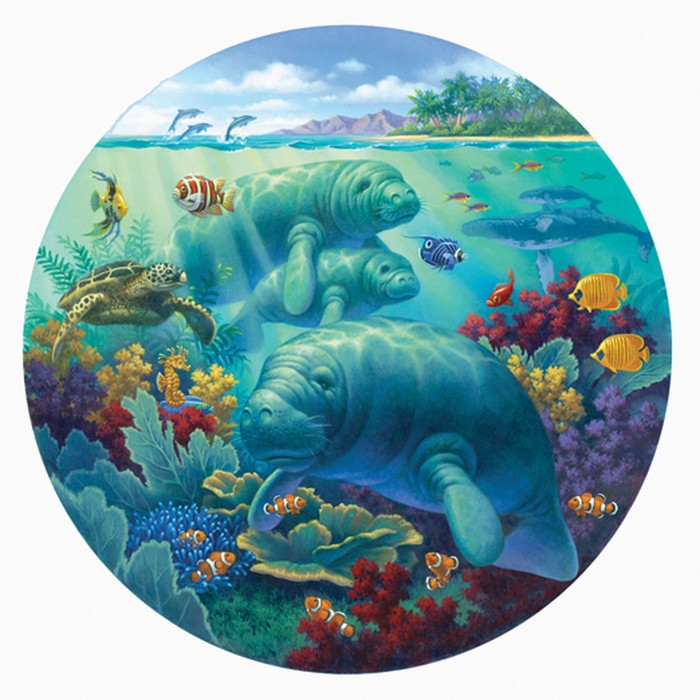 Puzzle Sunsout-55968 XXL Pieces - Manatee Beach