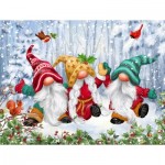 Puzzle  Sunsout-61825 Three Winter Gnomes