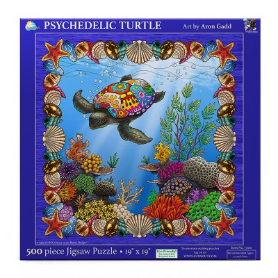 Puzzle Sunsout-77010 Psychedelic Turtle