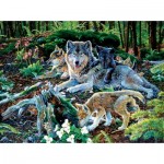 Puzzle   Jan Martin Mcguire - Forest Wolf Family