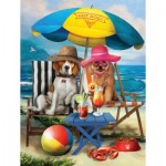 Puzzle   XXL Pieces - Beach Dogs