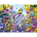 Puzzle   XXL Pieces - Butterflies & Hummingbirds