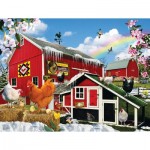 Puzzle   XXL Pieces - Spring Chickens