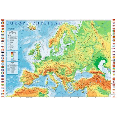 Puzzle Trefl-10605 Europe Physical Map