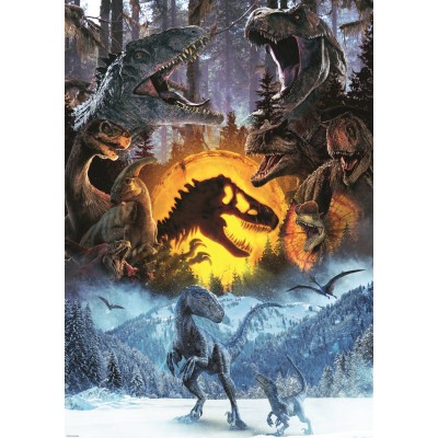 Puzzle Trefl-10939 In the world of Jurassic Park