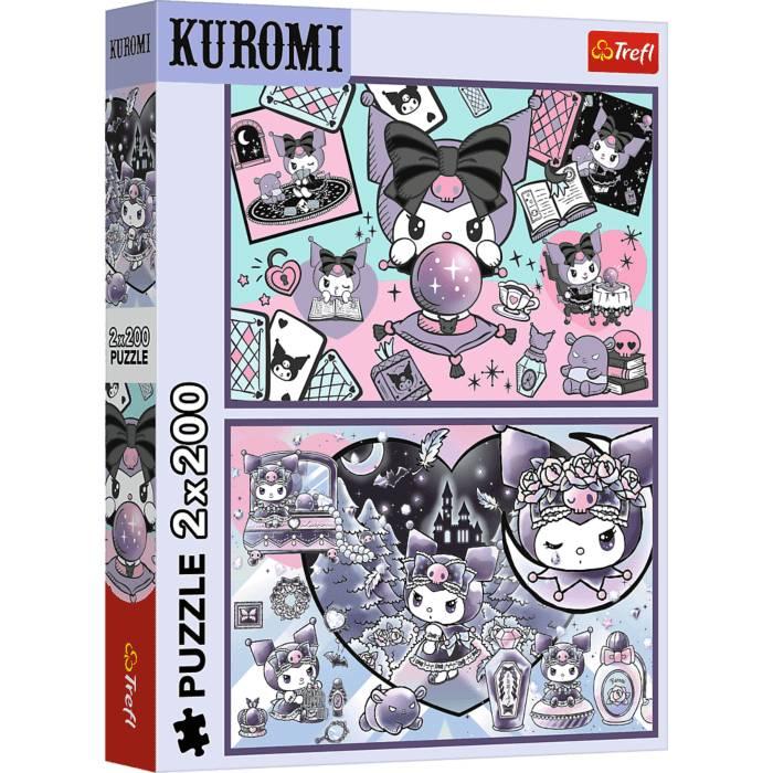 Trefl-13345 2 Puzzles - Kuromis Mischiefs - Hello Kitty