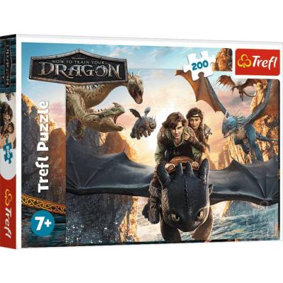 Puzzle Trefl-13348 Toothless and Friends  - Dragons