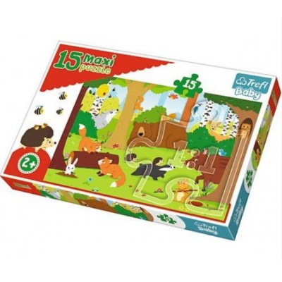 Puzzle Trefl-14276 XXL Pieces - Animals in the forest