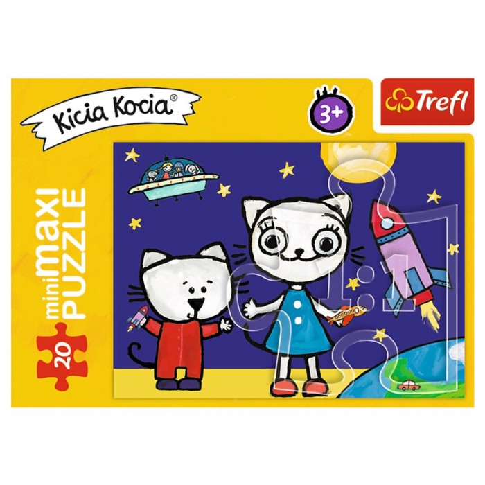  Trefl-21108 MiniMaxi Puzzle - KittyKat