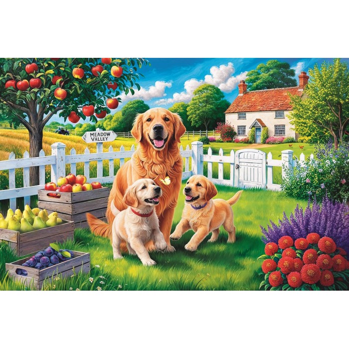 Puzzle  Trefl-23101 Easy Piece - Dogs in the Countryside