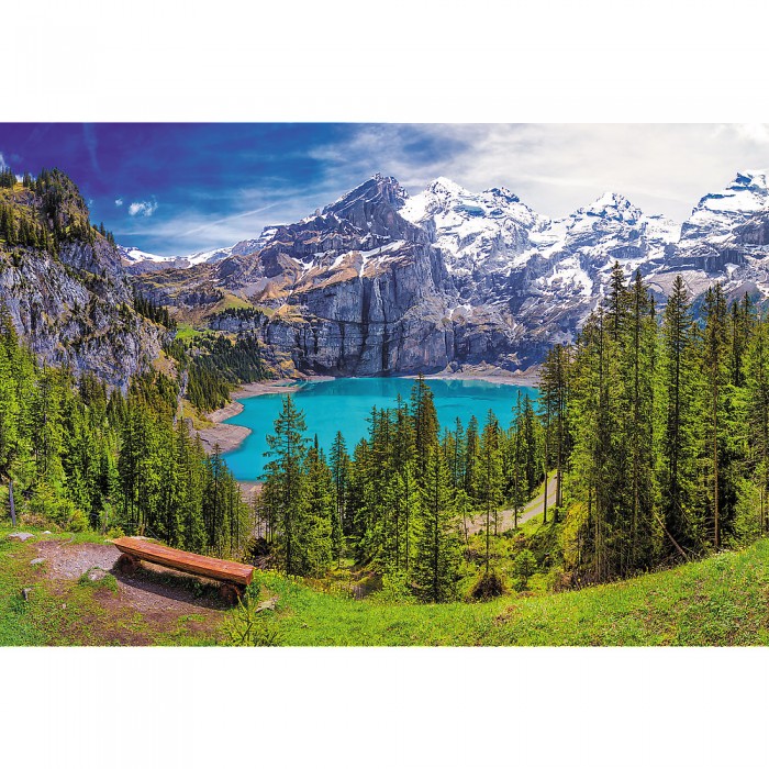 Puzzle  Trefl-26166 Oeschinensee, Alpen, Schweiz