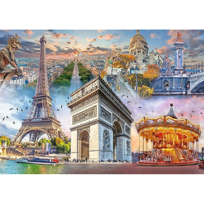 Puzzle  Trefl-27125 Wochenende in Paris, Frankreich