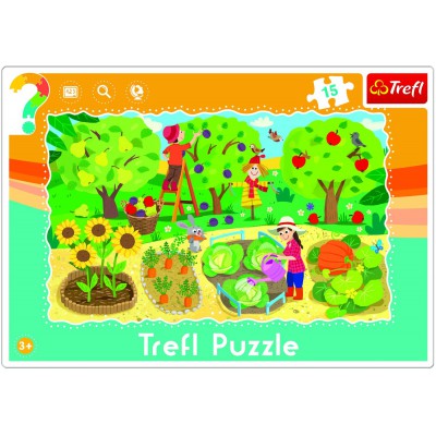 Trefl-31218 Frame Jigsaw Puzzle - Garden